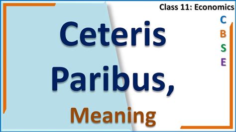 paribus meaning